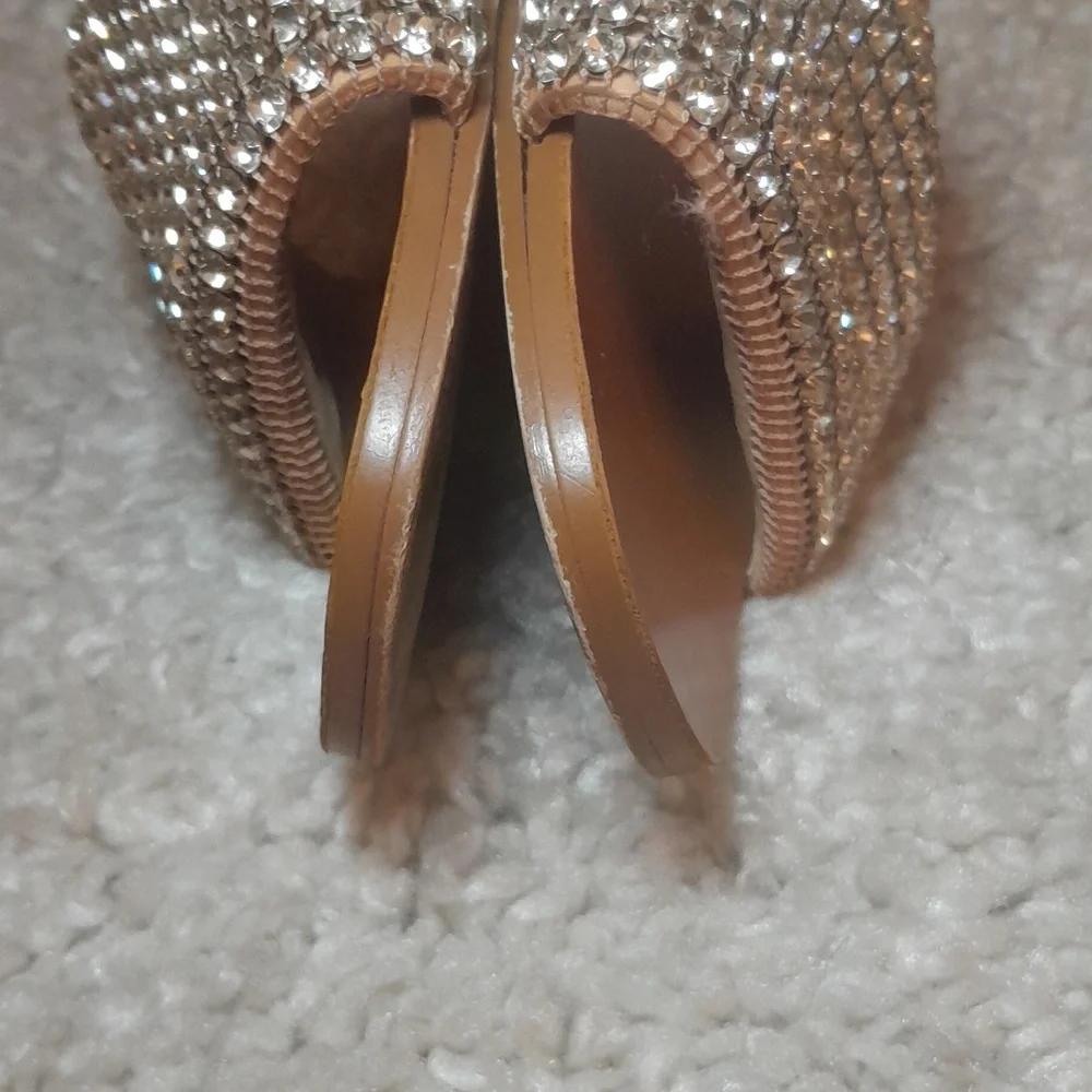 STEVE MADDEN Heather Blingy Sandal Slides Size 8.5 - Picture 8 of 17